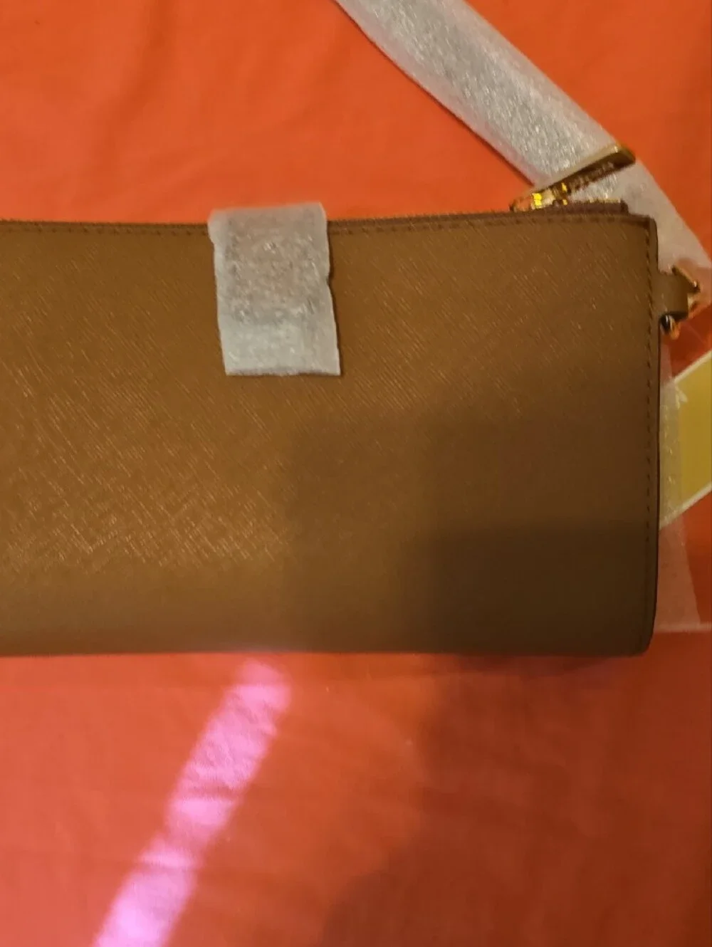 Michael Kors Brown Zip-Around Leather Men's Wallet Wristlet